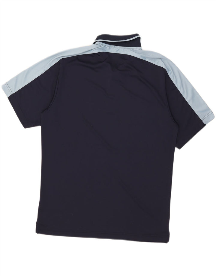 Camisa polo masculina Fila grande bloco colorido azul marinho