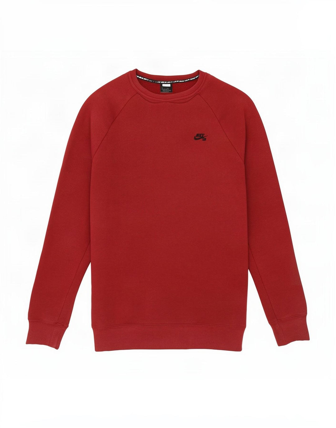 Nike Mens Moletom Jumper Grande Algodão Borgonha