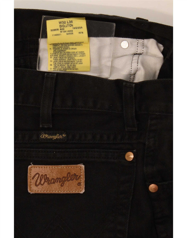 Wrangler Masculino Evolution Straight Jeans W32 L36 Algodão Preto