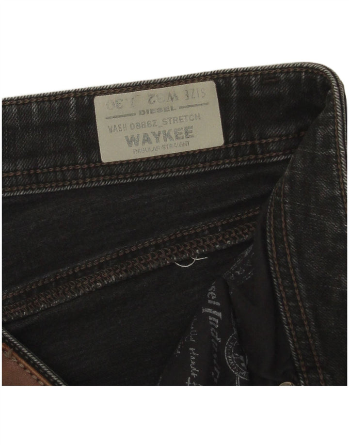 Diesel Masculino Waykee Regular Straight Jeans W32 L30 Algodão Cinza