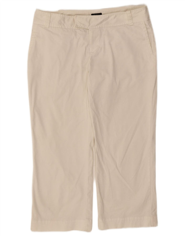Calça capri feminina MOSSIMO stretch US 8 médio W32 L22 branco