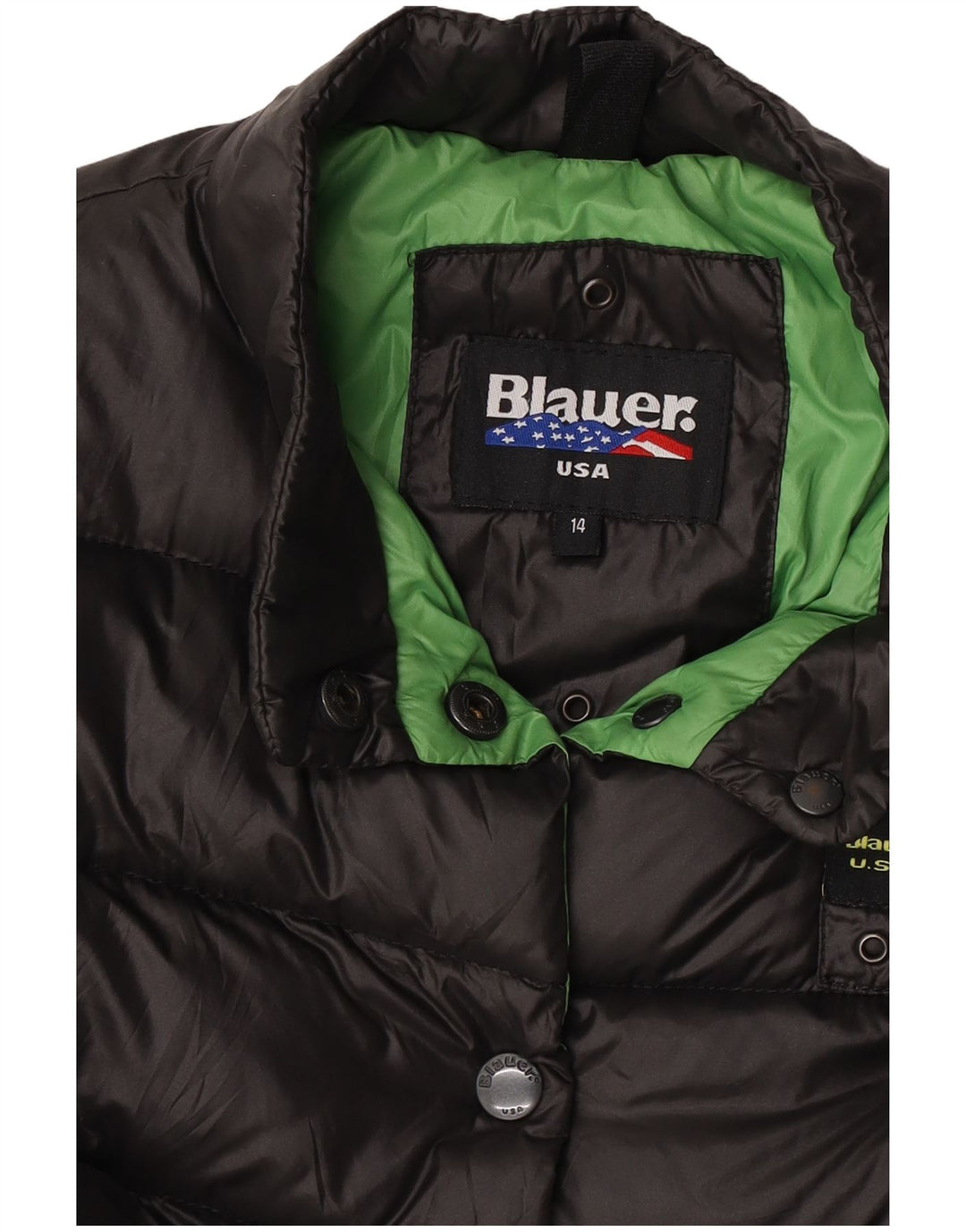Blusão Blauer Girls Crop acolchoado 13-14 anos preto