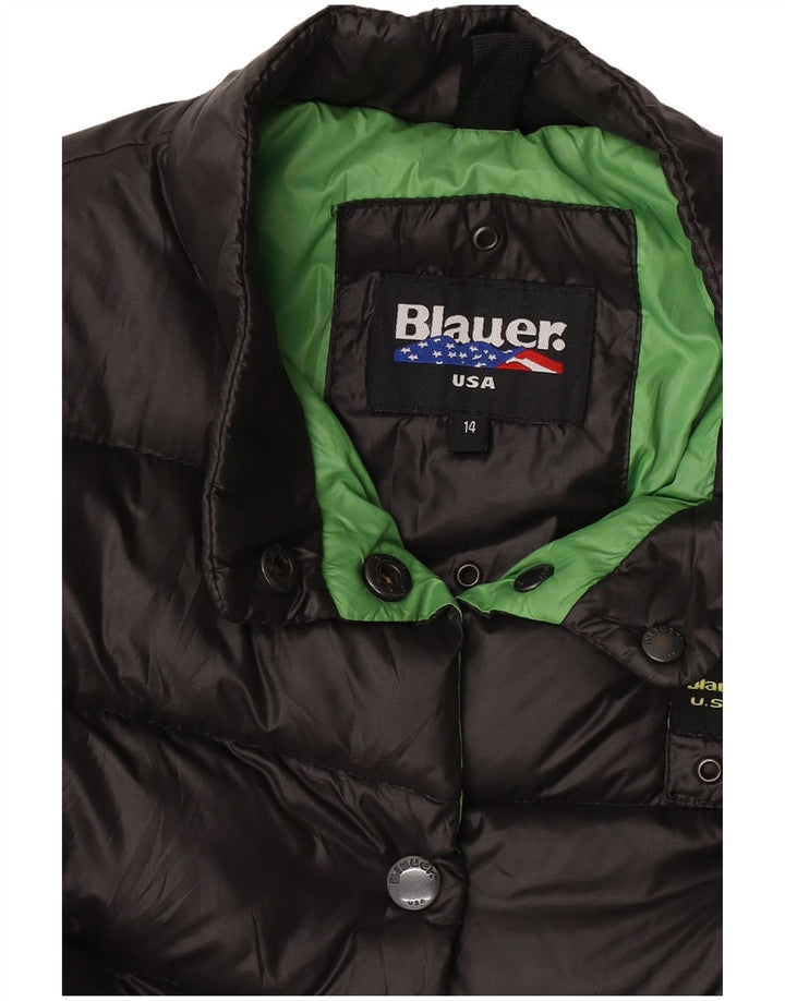 Blusão Blauer Girls Crop acolchoado 13-14 anos preto