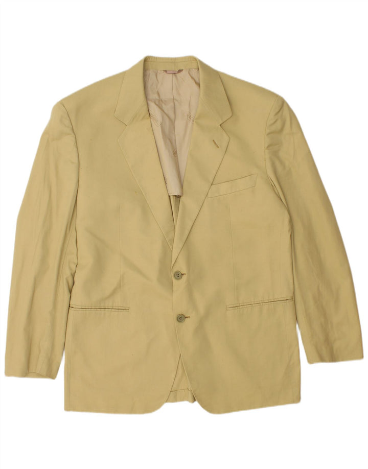 Jaqueta Blazer Masculina Cacharel com 2 Botões IT 52 XL Algodão Bege