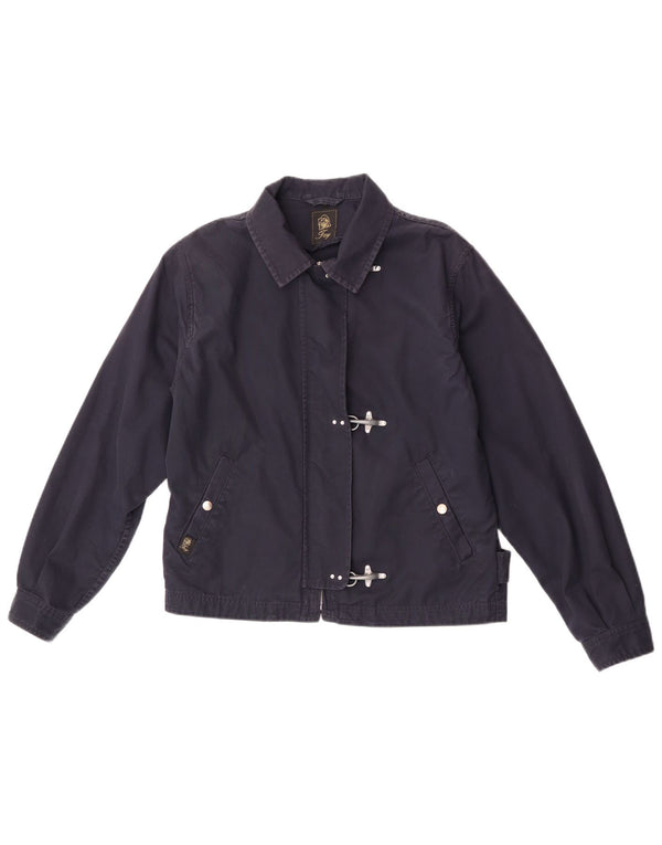 Fay Womens Bomber Jacket UK 14 Medium Navy Blue