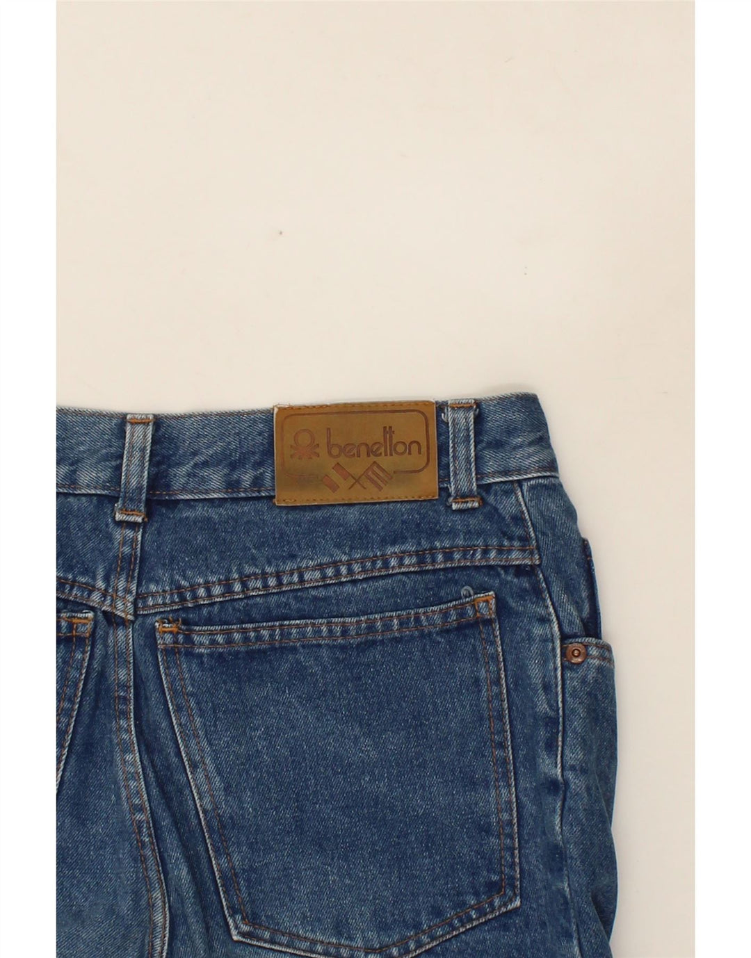 BENETTON Womens Tapered Jeans W28 L31  Blue Cotton Vintage Benetton and Second-Hand Benetton from Messina Hembry 