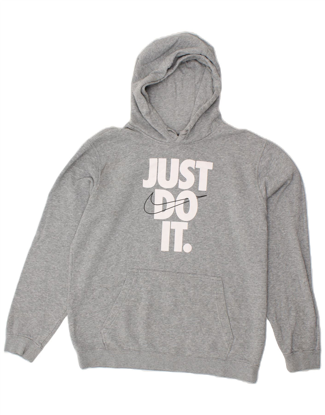 NIKE Mens Graphic Hoodie Jumper Large Grey Cotton Vintage Nike and Second-Hand Nike from Messina Hembry 
