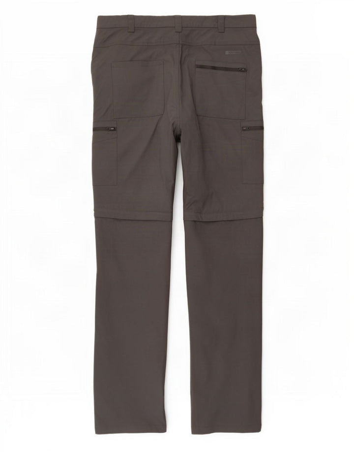 Mountain Warehouse Mens Caminhadas Calças Cargo W38 L32 Cinza Nylon