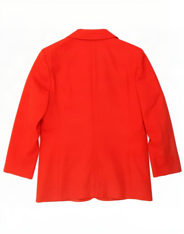 Luisa Spagnoli jaqueta blazer feminina de 2 botões manga 3/4 IT 44 médio vermelho