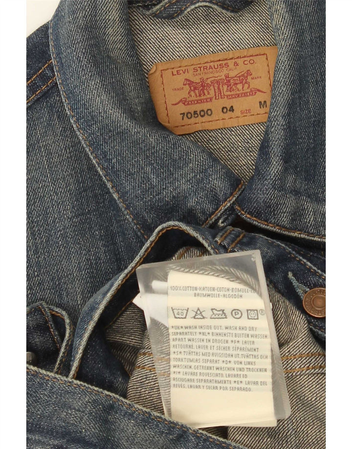 Jaqueta jeans masculina Levi's 11-12 anos algodão azul médio
