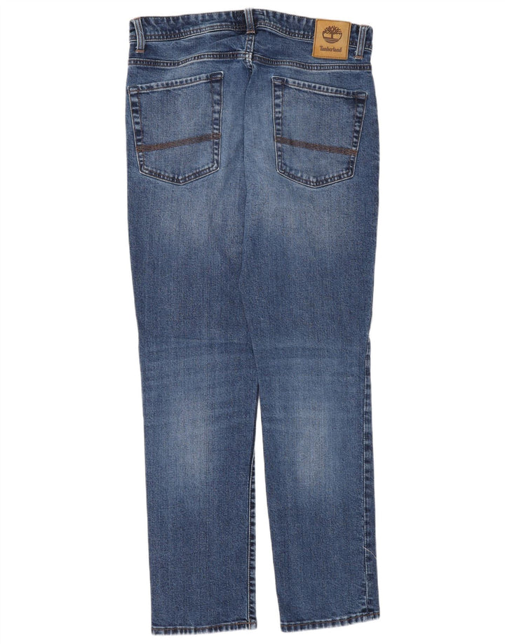 Timberland Mens Slim Jeans W32 L32 Azul Algodão