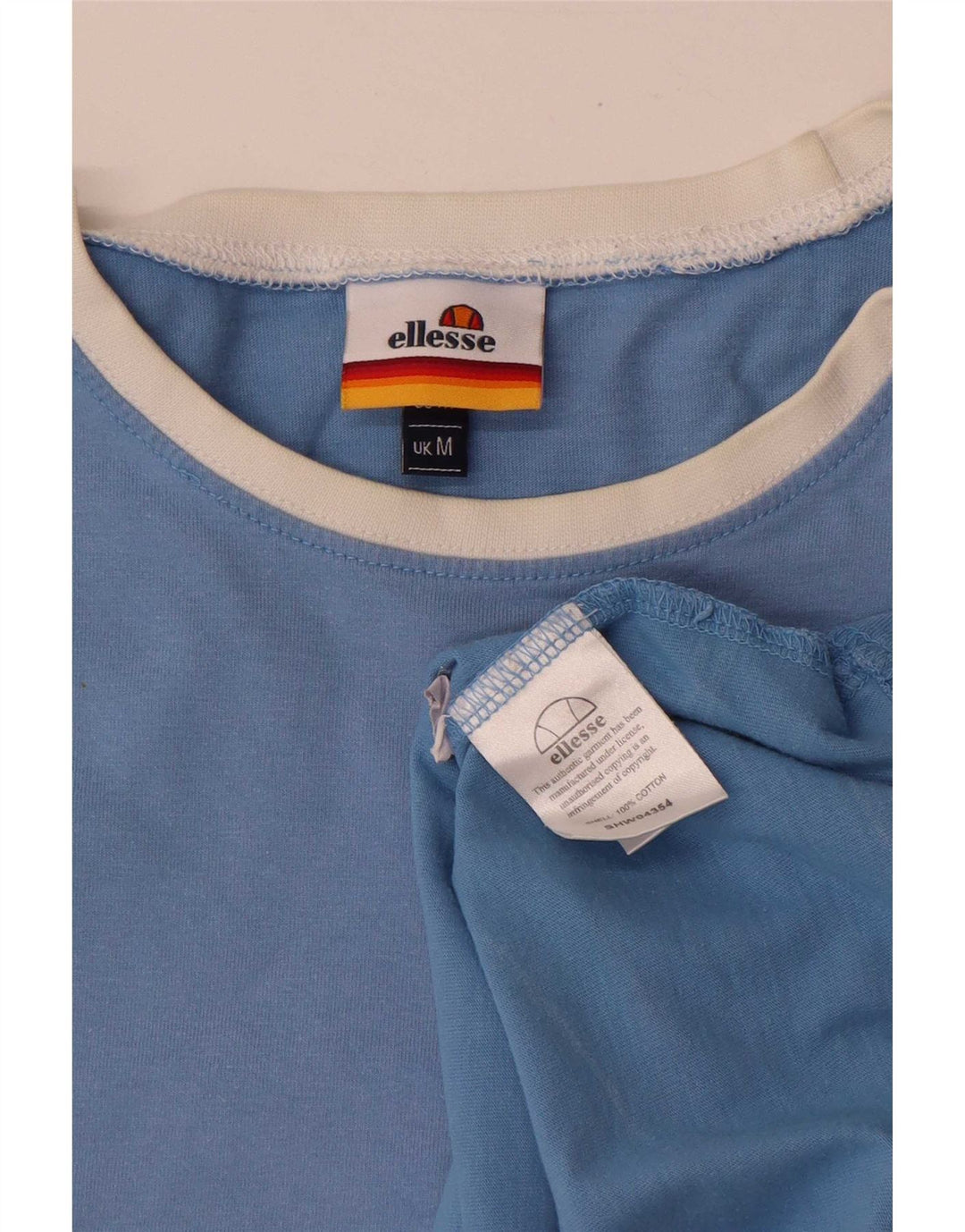 Camiseta masculina Ellesse Top médio algodão azul