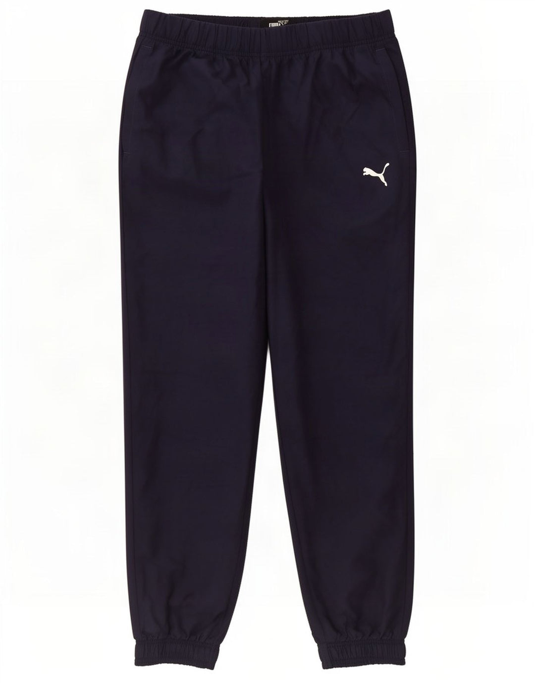 Calça de treino masculina Puma Joggers grande poliéster azul marinho