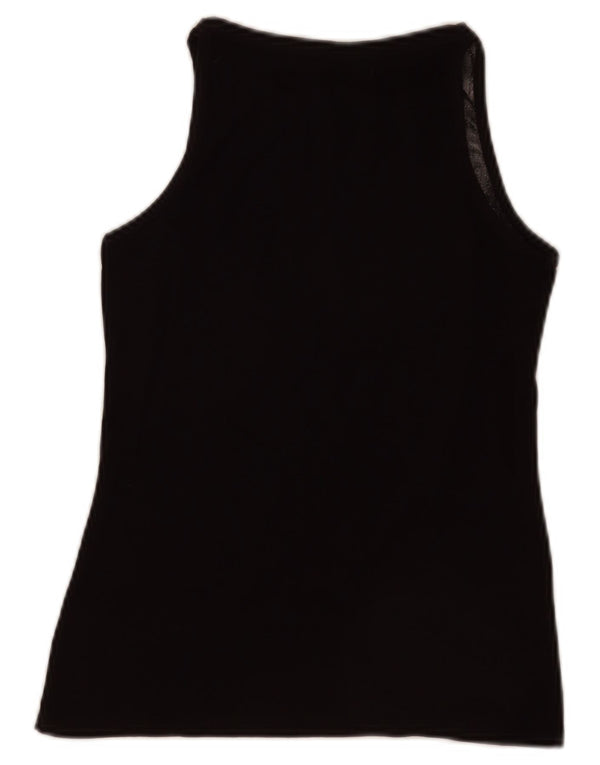 Colete feminino Pierre Cardin UK 4 XS preto manchado