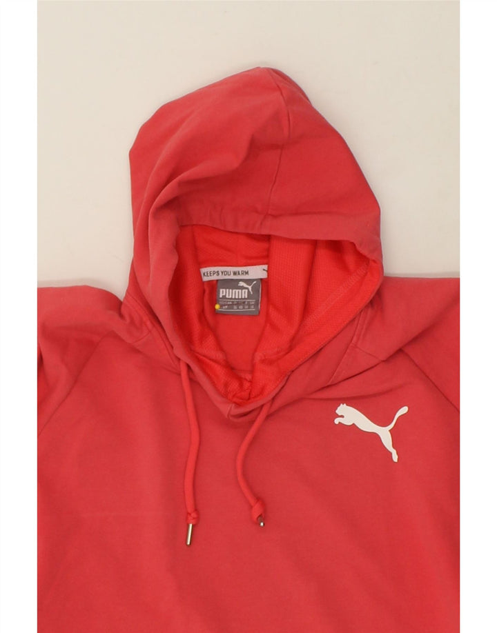 PUMA Womens Hoodie Jumper UK 10 Small Red | Vintage Puma | Thrift | Second-Hand Puma | Used Clothing | Messina Hembry 