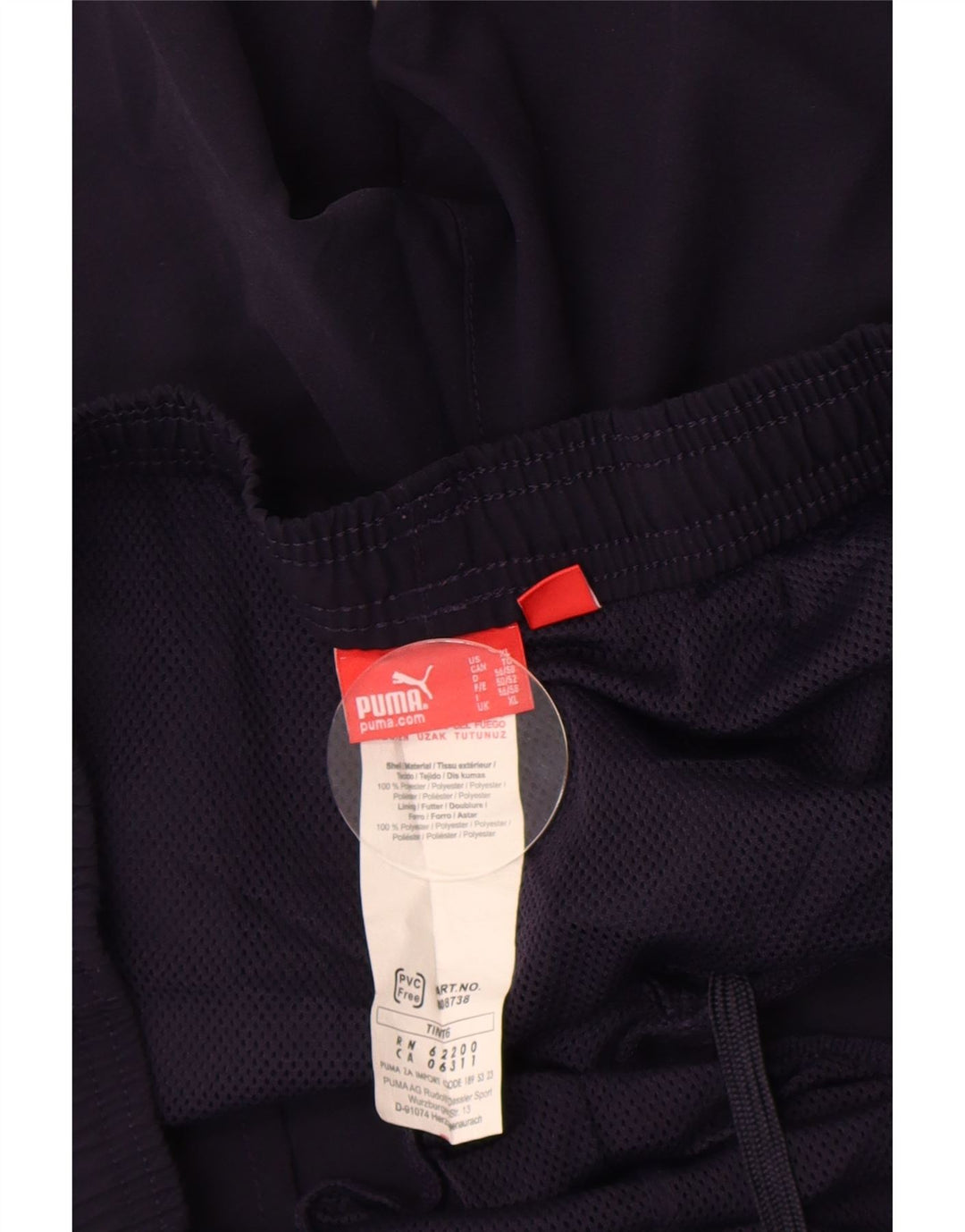 Shorts esportivos gráficos masculinos Puma XL azul marinho poliéster
