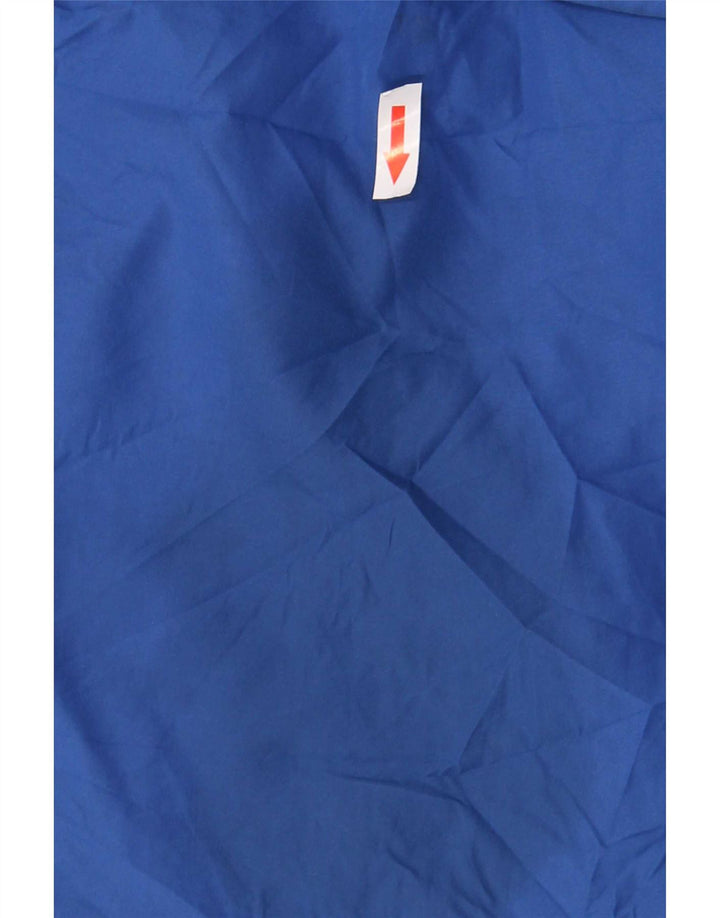Jaqueta de chuva masculina Eddie Bauer com capuz Reino Unido 38 poliéster azul médio