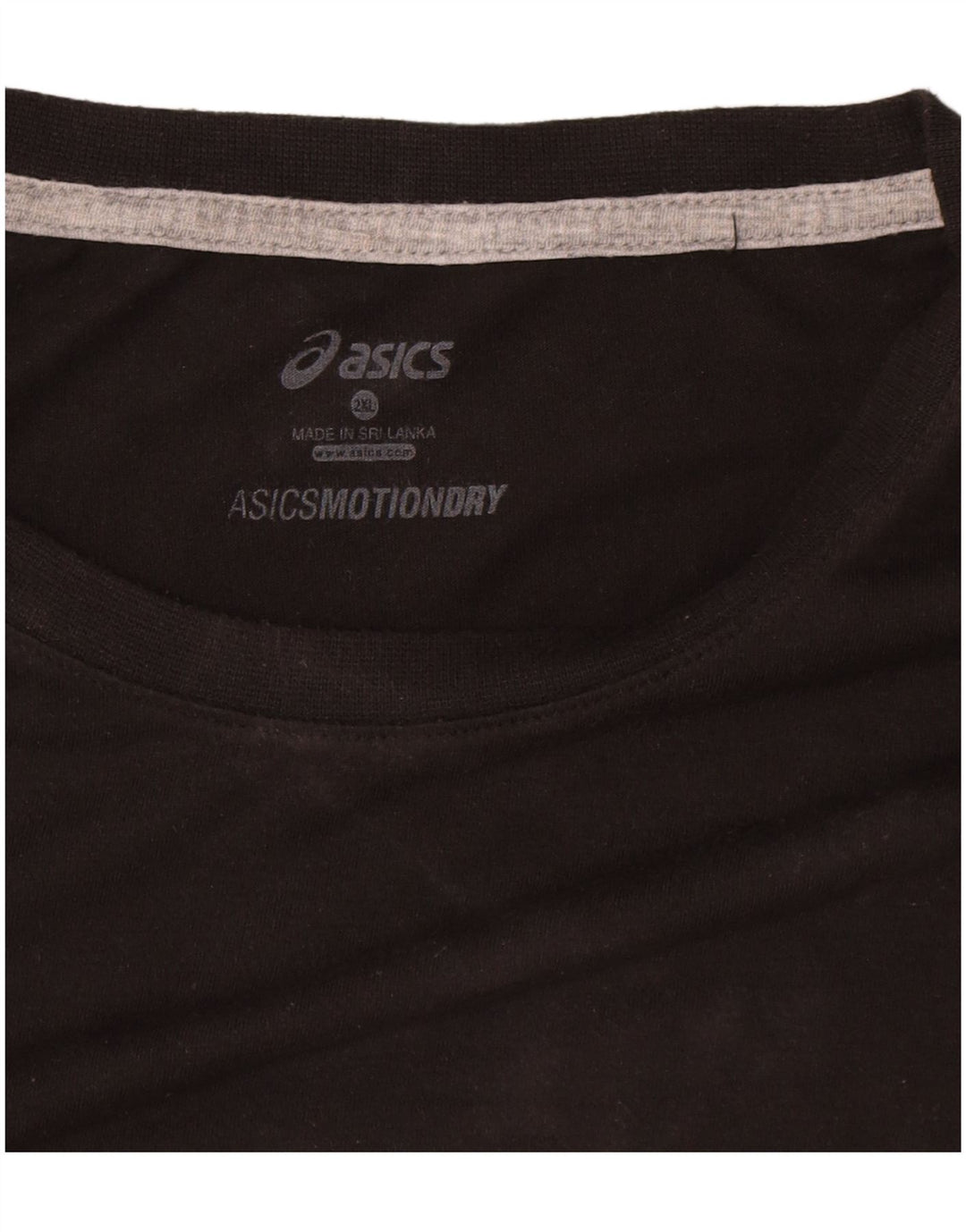 Camiseta masculina Asics Top 2XL algodão preto