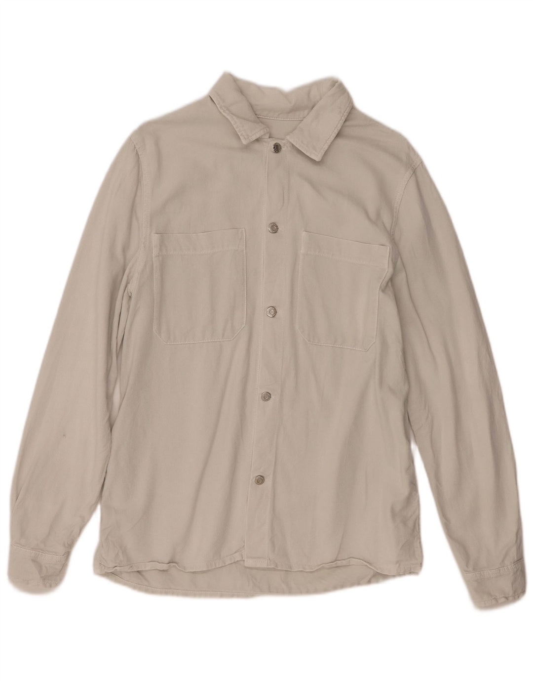 Zara Camisa masculina média off white