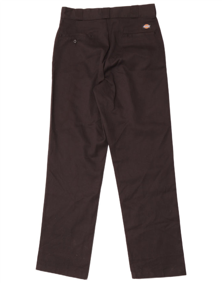 Calças Chino retas masculinas Dickies W32 L34 poliéster preto