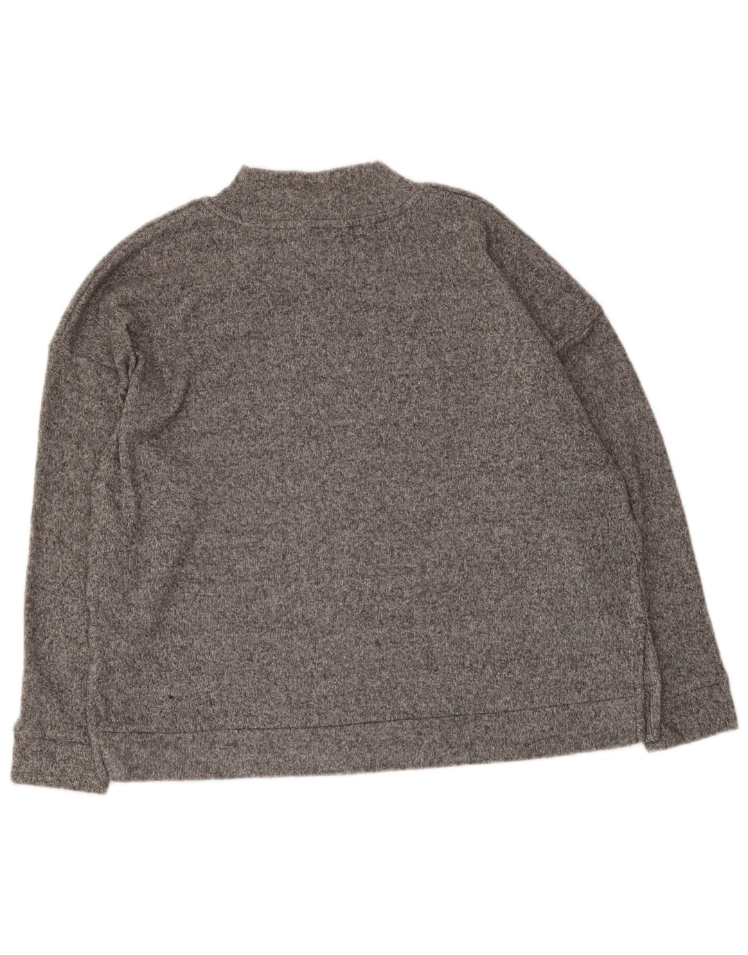 MARKS & SPENCER Suéter feminino com gola tartaruga e gola alta Reino Unido 16 grande cinza manchado