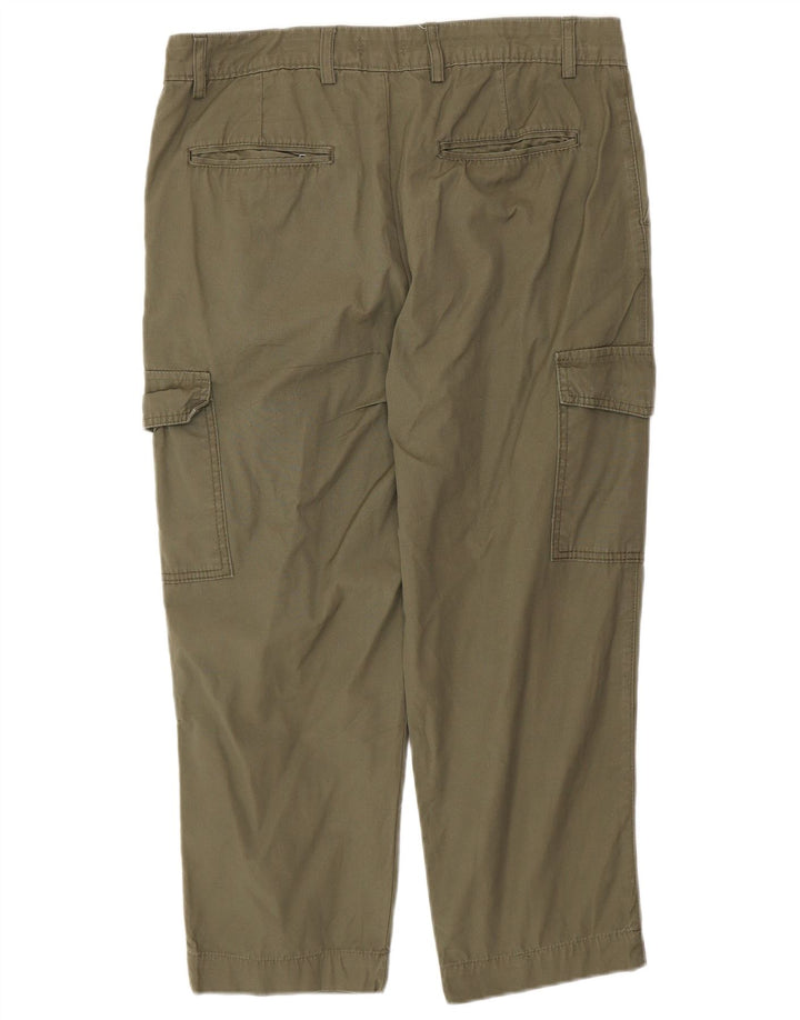 Calça cargo masculina BLU STUDIO Napoli Pegged IT 50 grande W36 L24 verde