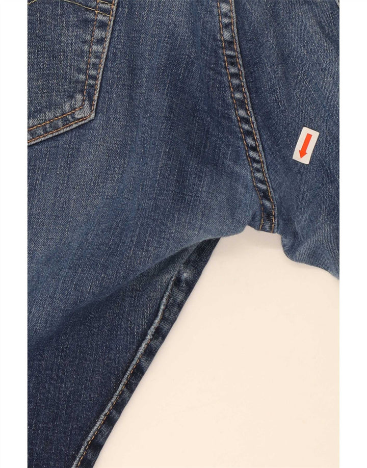 Jeans retos masculinos Levi's W31 L30 algodão azul marinho