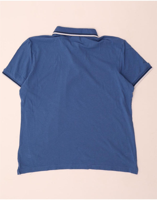 Camisa polo masculina DIADORA XL algodão azul