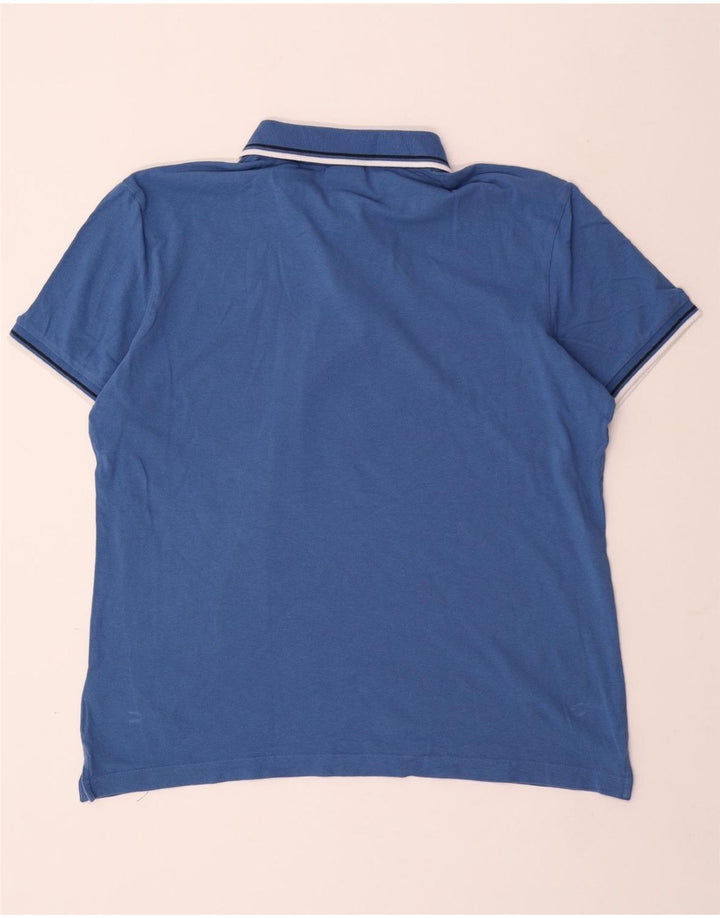 Camisa polo masculina DIADORA XL algodão azul