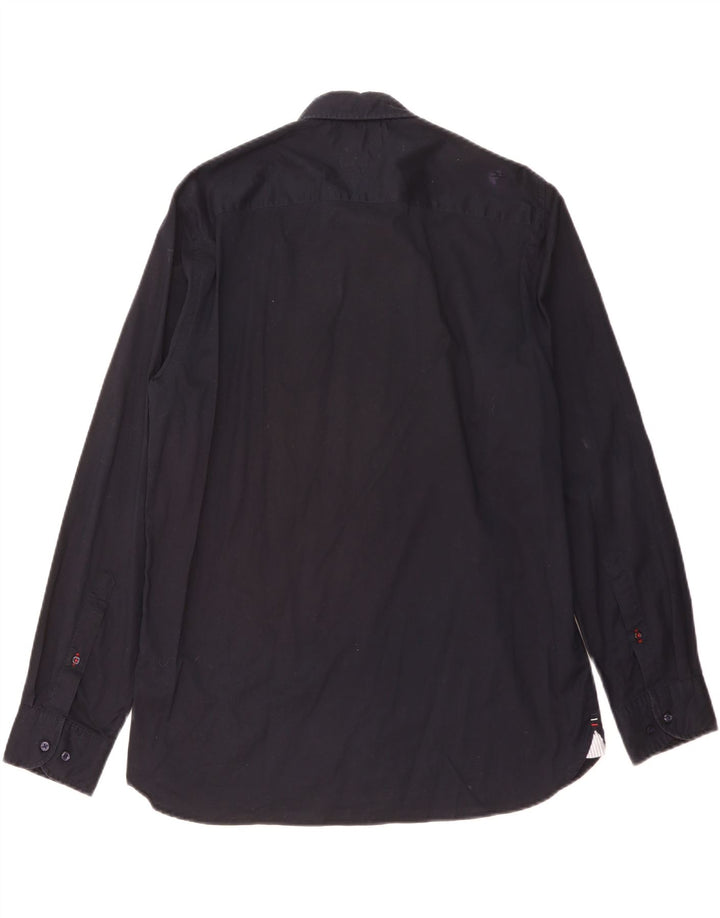 Camisa masculina TOMMY HILFIGER regular fit grande algodão azul marinho