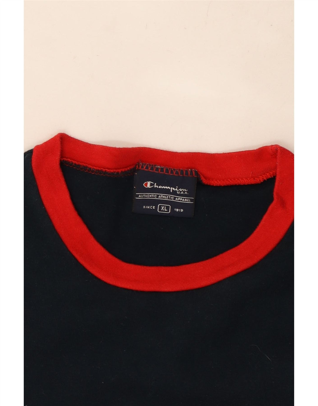 Camiseta feminina CHAMPION com estampa gráfica UK 18 XL azul marinho algodão colorido