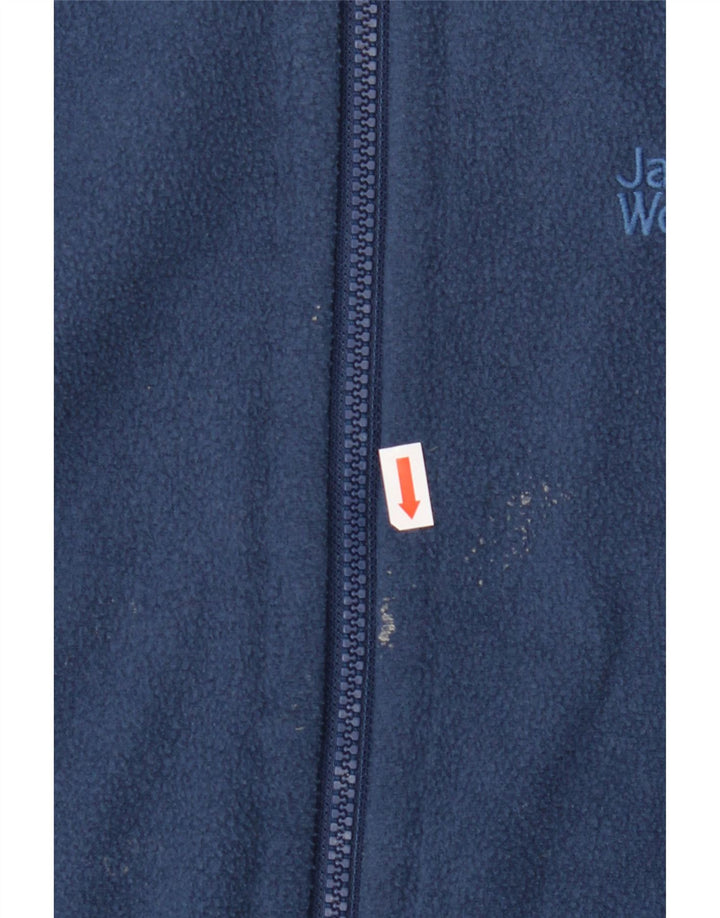 Jaqueta masculina de lã Jack Wolfskin UK 42 poliéster azul marinho grande