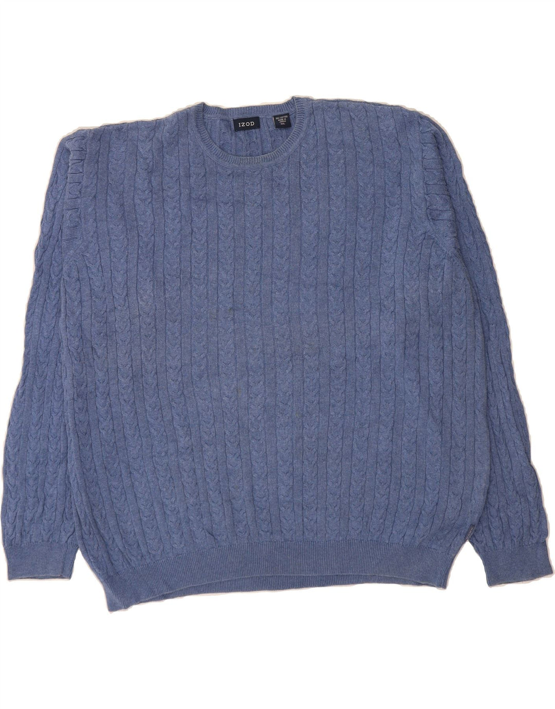 IZOD Mens Crew Neck Jumper Sweater 2XL Blue Cotton Vintage Izod and Second-Hand Izod from Messina Hembry 