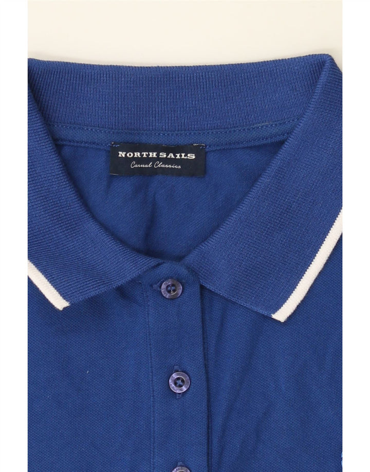 NORTH SAILS Womens Sleeveless Polo Shirt UK 6 XS Blue Cotton Vintage North Sails and Second-Hand North Sails from Messina Hembry 