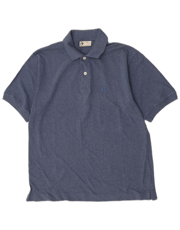 Camisa polo masculina Sergio Tacchini média azul marinho