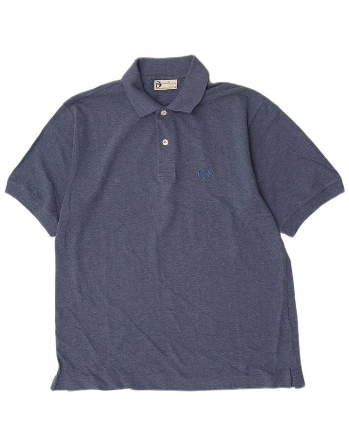 Camisa polo masculina Sergio Tacchini média azul marinho