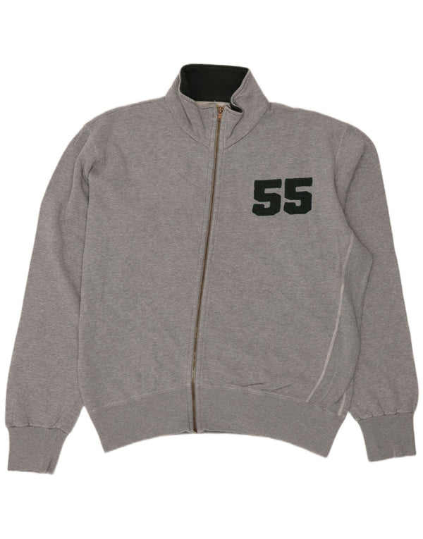 Jaqueta masculina VINTAGE com agasalho gráfico XL algodão cinza