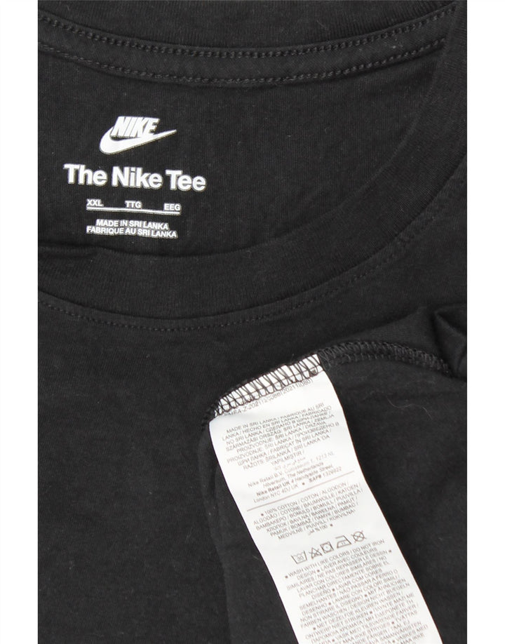 Camiseta masculina NIKE Top 2XL algodão preto