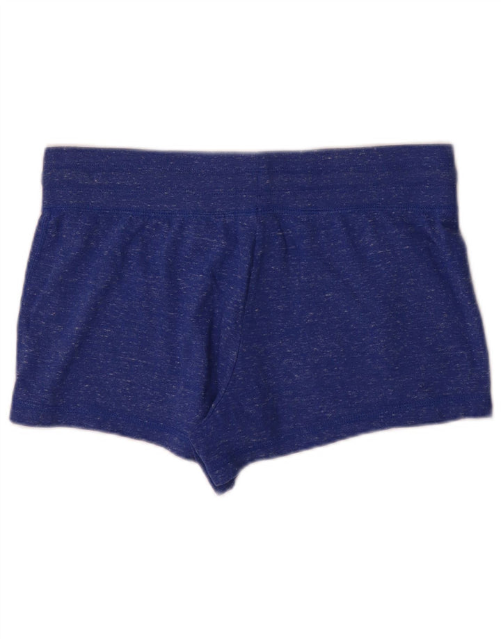Shorts esportivos gráficos femininos Nike UK 12 poliéster manchado azul médio
