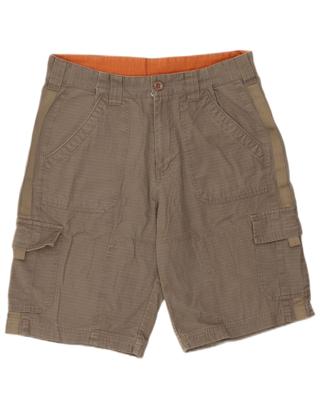 Shorts cargo masculino vintage IT 48 médio W30 listrado cinza