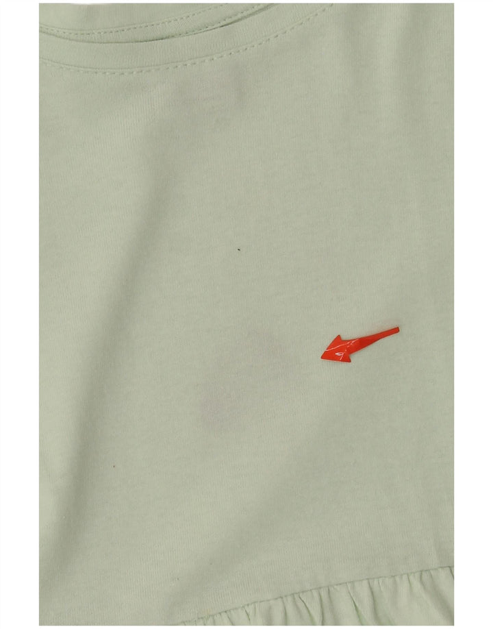 Vestido evasê feminino ZARA 7-8 anos verde