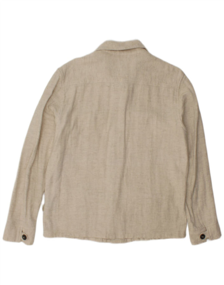 Camiseta masculina Jack & Jones pequena bege linho