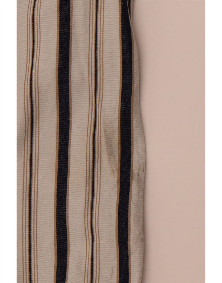 Camisa masculina de flanela LEVI'S pequena listrada branca