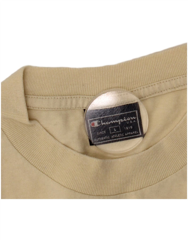 Camiseta masculina Champion grande bege