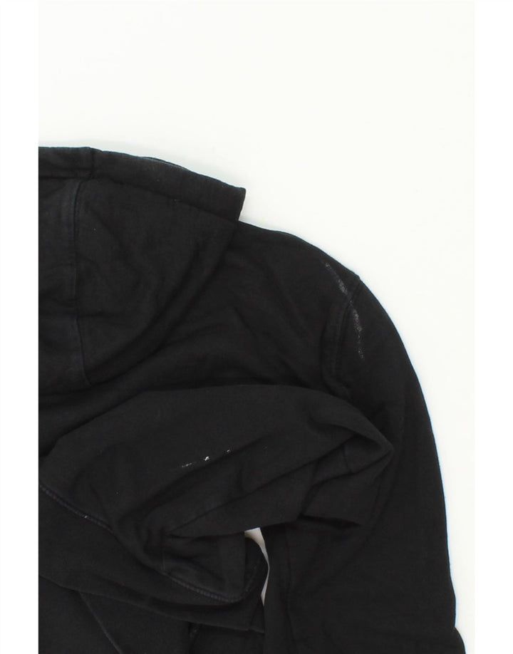 VANS Womens Oversized Graphic Hoodie Jumper UK 6 XS Black Cotton Vintage Vans and Second-Hand Vans from Messina Hembry 