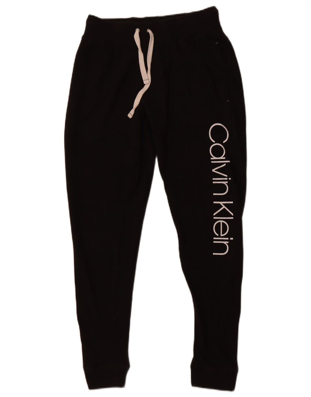 Calça esportiva feminina CALVIN KLEIN com estampa gráfica e jogging UK 6 XS preto