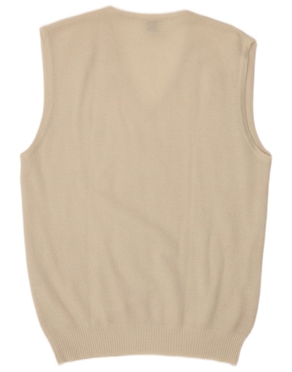 Regata masculina vintage com colete médio off white