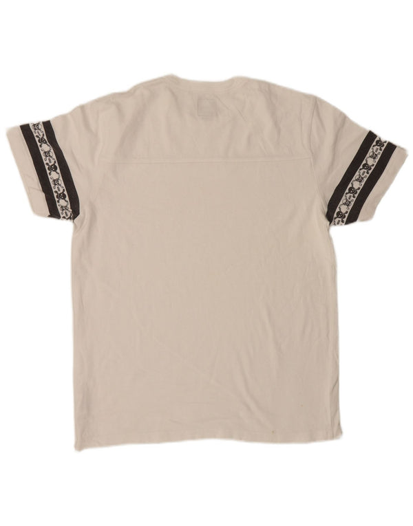 Vans Camiseta masculina gráfica Top médio branco colorblock algodão