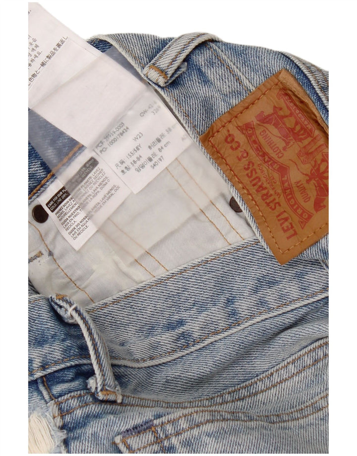 Shorts jeans Levi's Boys 505 Distressed 5-6 anos W23 algodão azul