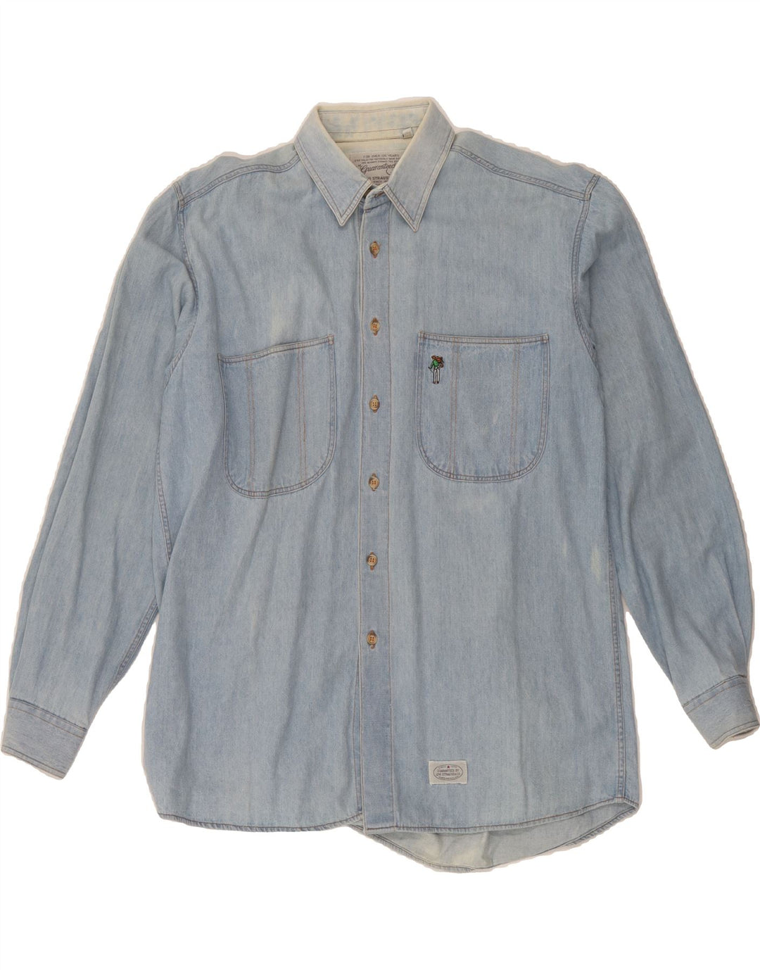 LEVI'S Mens Denim Shirt Medium Blue Cotton Vintage Levi's and Second-Hand Levi's from Messina Hembry 